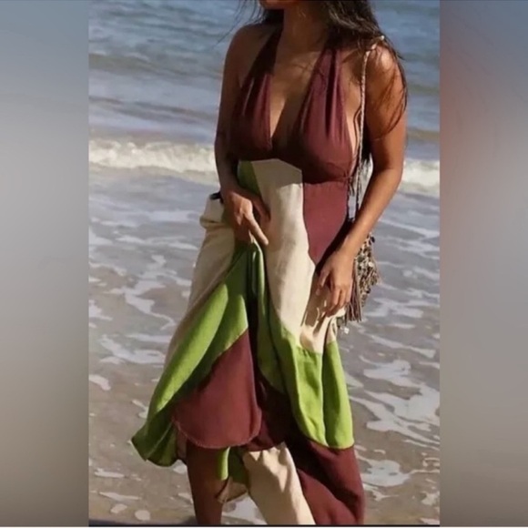 Free People Give Me A Spin Midi Dress - Picture 2 of 3